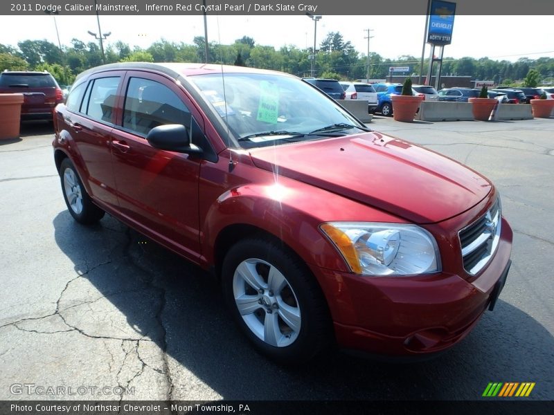 Inferno Red Crystal Pearl / Dark Slate Gray 2011 Dodge Caliber Mainstreet
