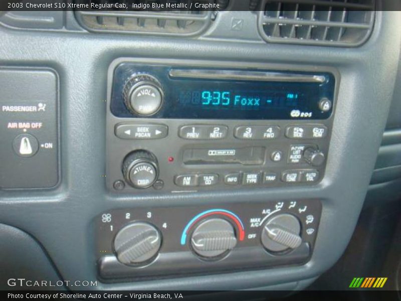 Indigo Blue Metallic / Graphite 2003 Chevrolet S10 Xtreme Regular Cab
