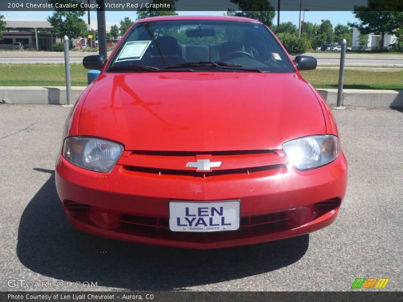 Victory Red / Graphite 2004 Chevrolet Cavalier Coupe