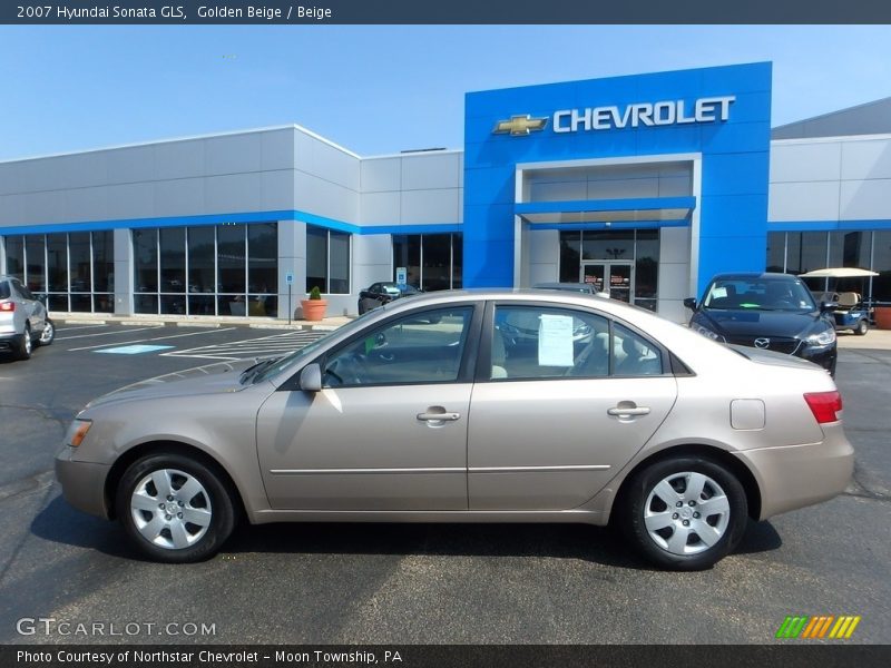 Golden Beige / Beige 2007 Hyundai Sonata GLS