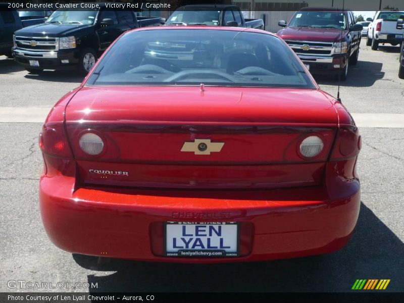 Victory Red / Graphite 2004 Chevrolet Cavalier Coupe