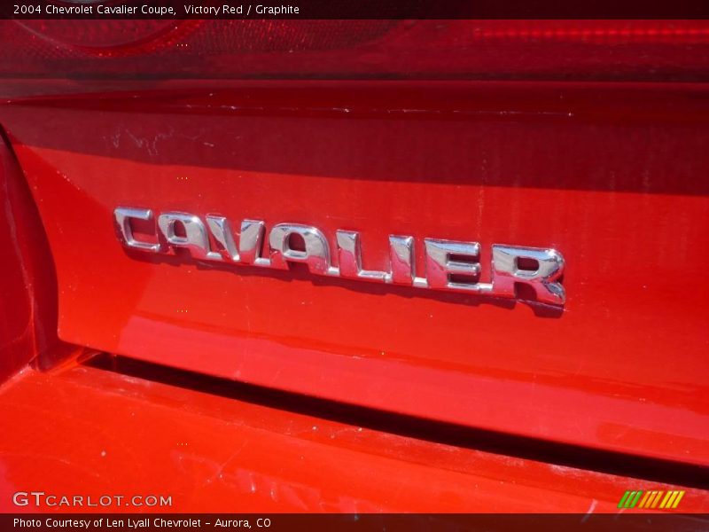 Victory Red / Graphite 2004 Chevrolet Cavalier Coupe