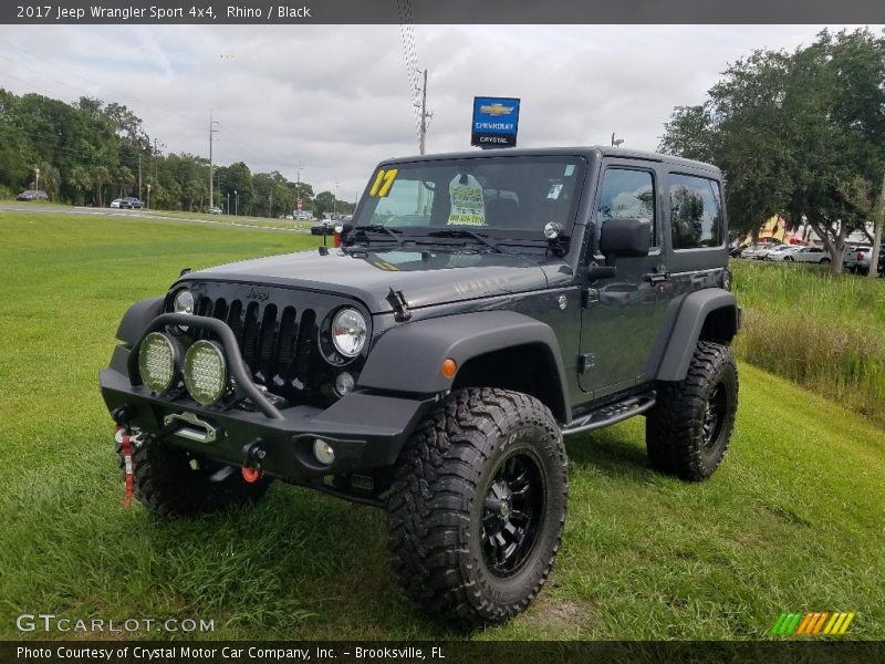 Rhino / Black 2017 Jeep Wrangler Sport 4x4
