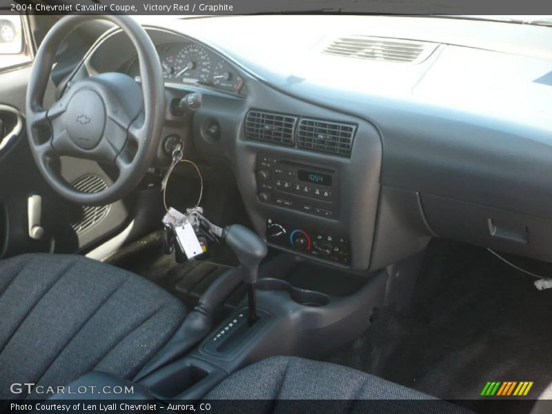 Victory Red / Graphite 2004 Chevrolet Cavalier Coupe
