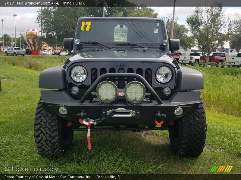 Rhino / Black 2017 Jeep Wrangler Sport 4x4