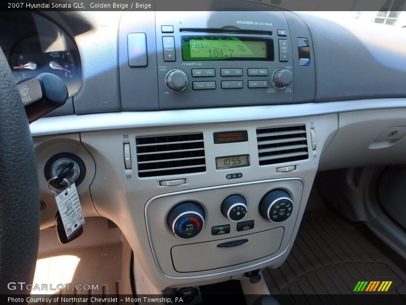 Golden Beige / Beige 2007 Hyundai Sonata GLS