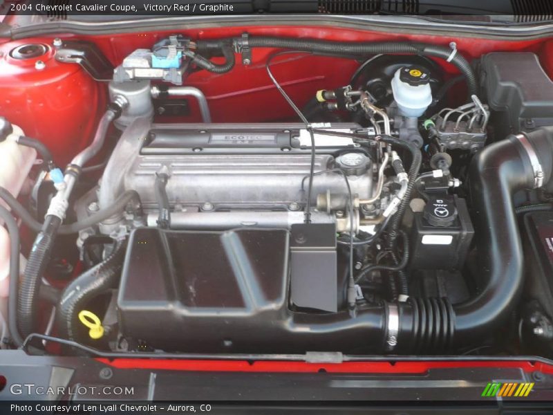 Victory Red / Graphite 2004 Chevrolet Cavalier Coupe