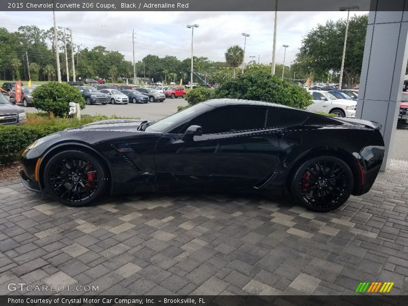 Black / Adrenaline Red 2015 Chevrolet Corvette Z06 Coupe