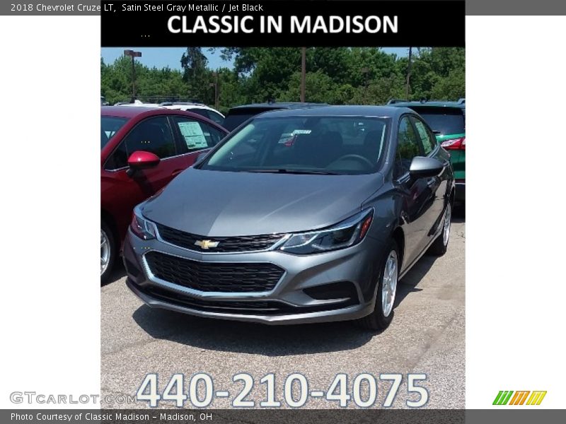 Satin Steel Gray Metallic / Jet Black 2018 Chevrolet Cruze LT
