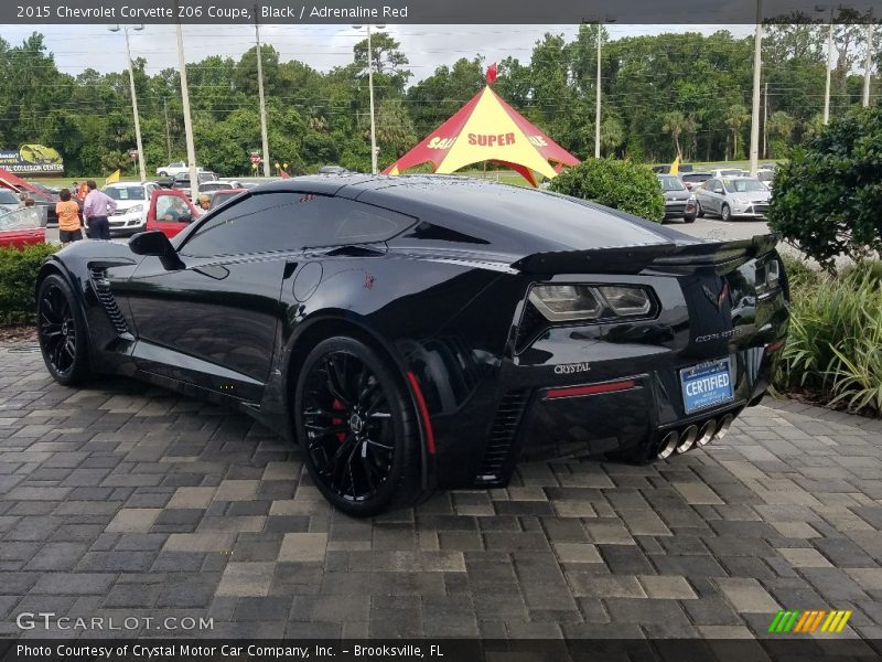 Black / Adrenaline Red 2015 Chevrolet Corvette Z06 Coupe