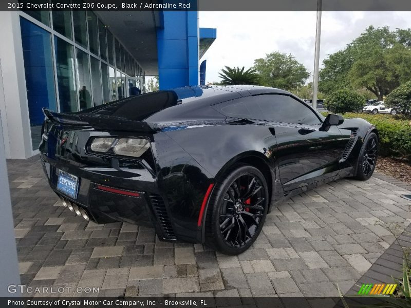 Black / Adrenaline Red 2015 Chevrolet Corvette Z06 Coupe
