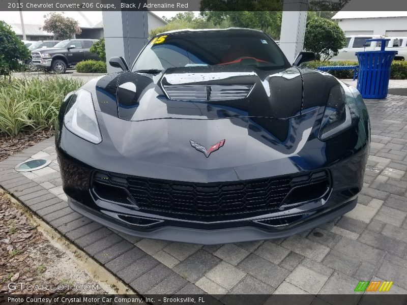Black / Adrenaline Red 2015 Chevrolet Corvette Z06 Coupe
