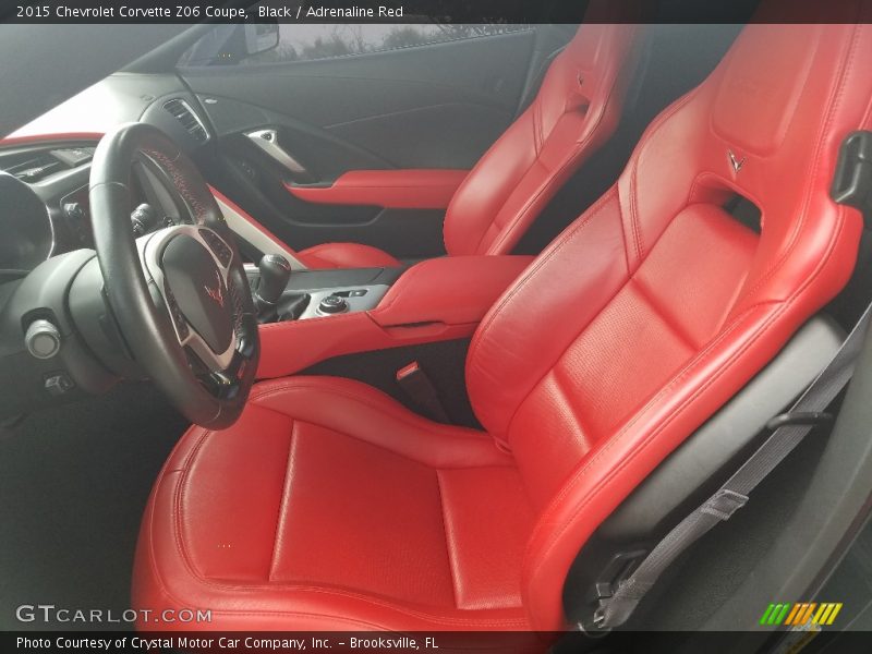 Black / Adrenaline Red 2015 Chevrolet Corvette Z06 Coupe