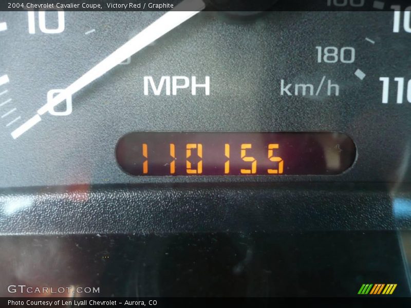 Victory Red / Graphite 2004 Chevrolet Cavalier Coupe