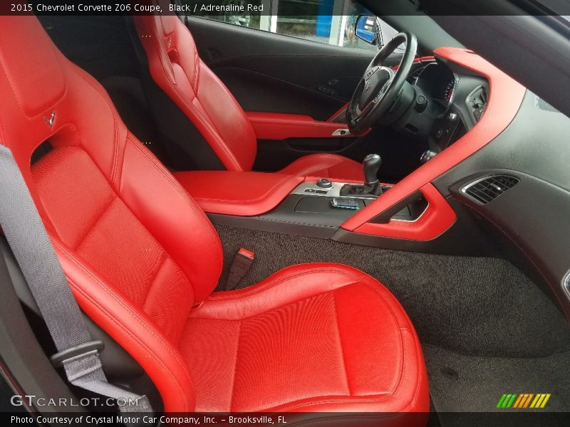 Black / Adrenaline Red 2015 Chevrolet Corvette Z06 Coupe