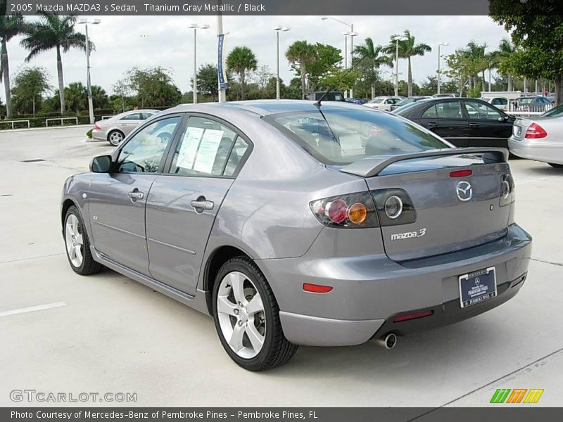 Titanium Gray Metallic / Black 2005 Mazda MAZDA3 s Sedan