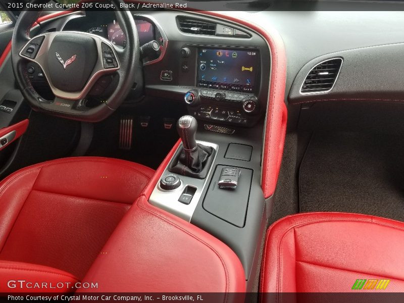 Black / Adrenaline Red 2015 Chevrolet Corvette Z06 Coupe
