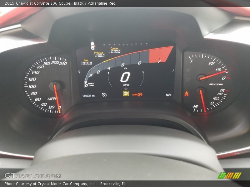 Black / Adrenaline Red 2015 Chevrolet Corvette Z06 Coupe
