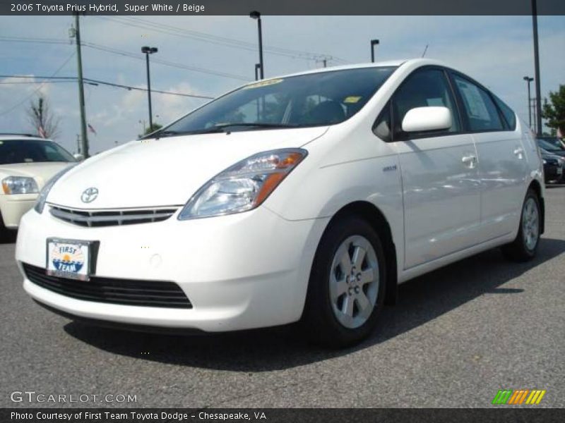 Super White / Beige 2006 Toyota Prius Hybrid