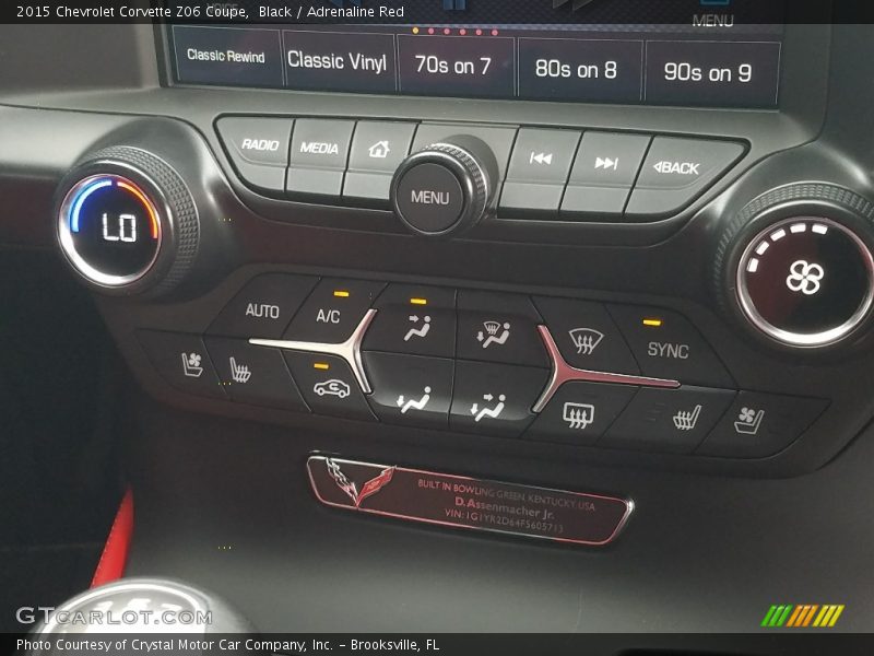 Black / Adrenaline Red 2015 Chevrolet Corvette Z06 Coupe