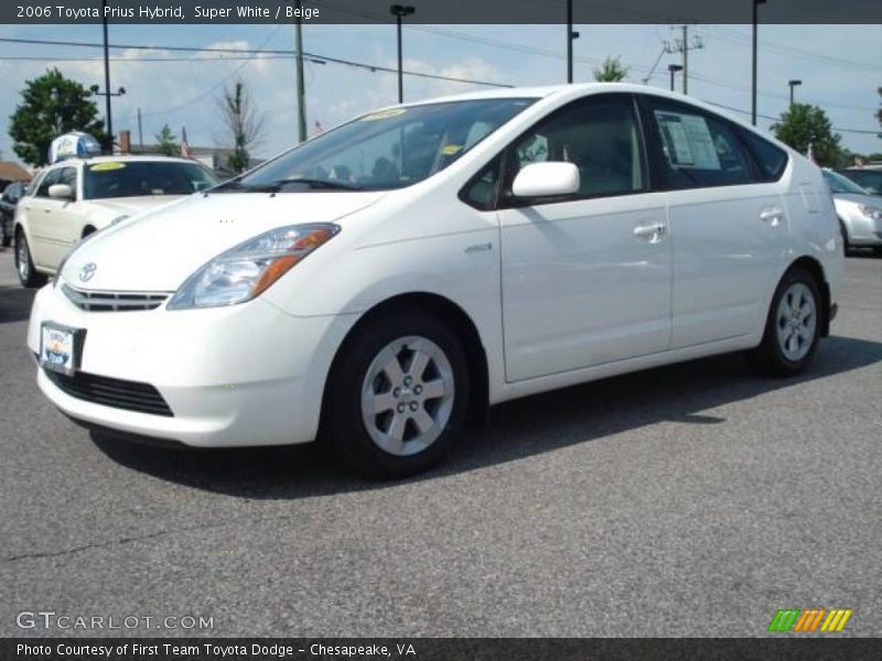 Super White / Beige 2006 Toyota Prius Hybrid