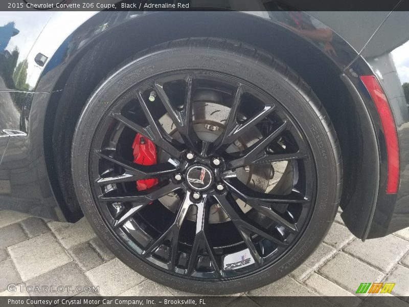 Black / Adrenaline Red 2015 Chevrolet Corvette Z06 Coupe