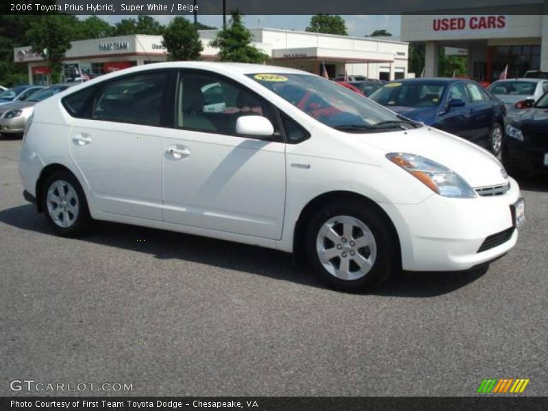 Super White / Beige 2006 Toyota Prius Hybrid