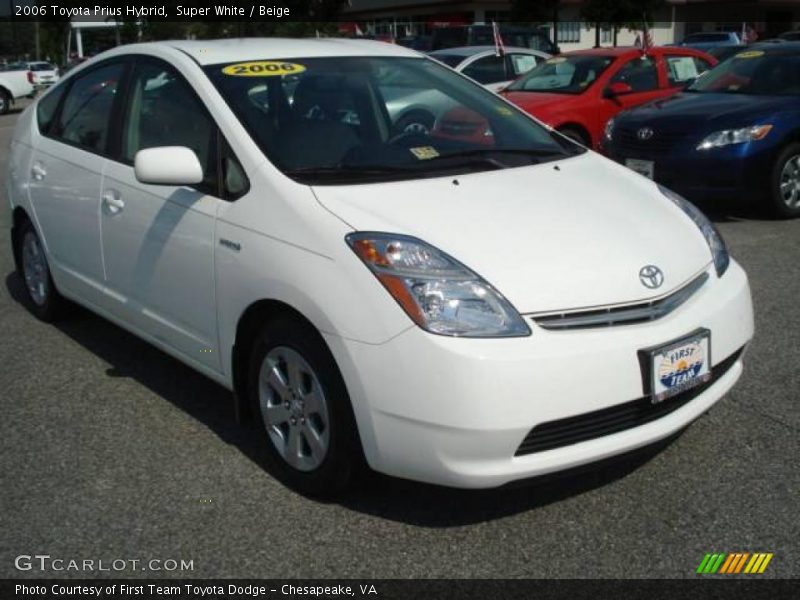 Super White / Beige 2006 Toyota Prius Hybrid