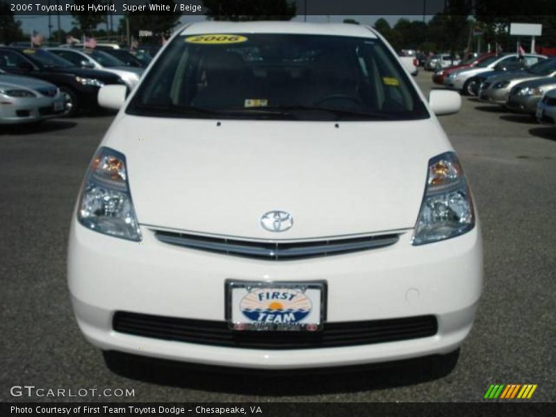Super White / Beige 2006 Toyota Prius Hybrid