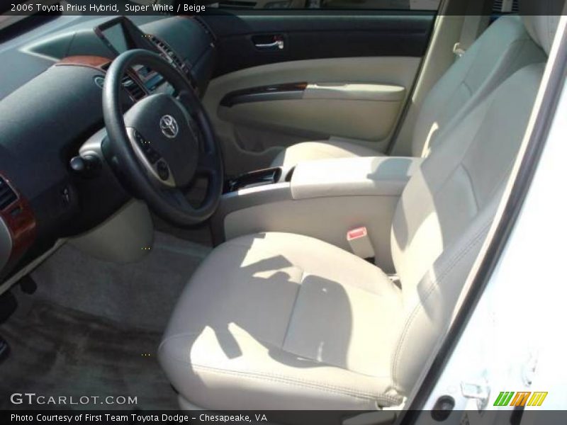 Super White / Beige 2006 Toyota Prius Hybrid