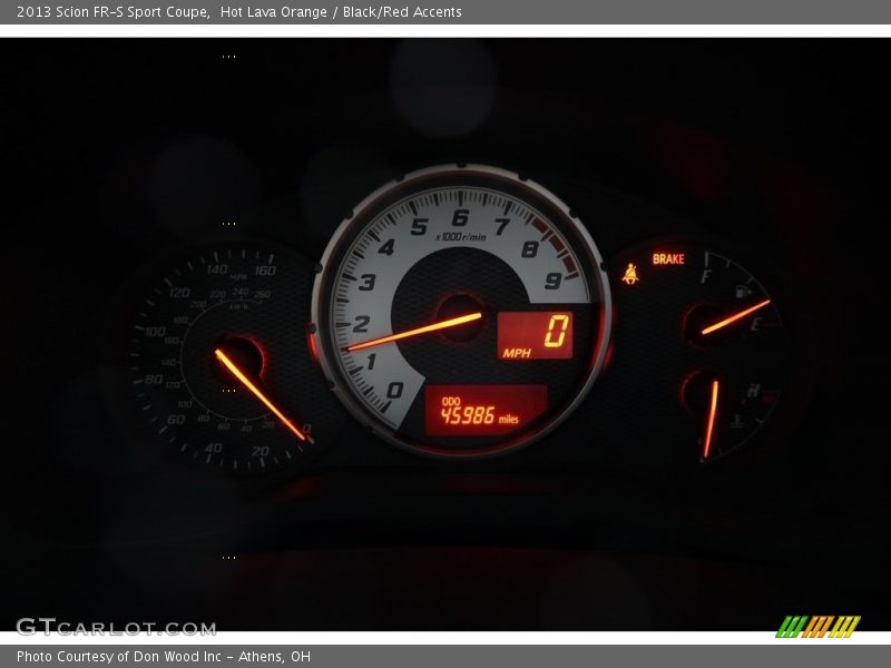 Hot Lava Orange / Black/Red Accents 2013 Scion FR-S Sport Coupe