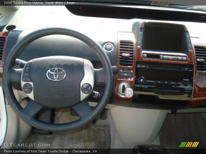 Super White / Beige 2006 Toyota Prius Hybrid