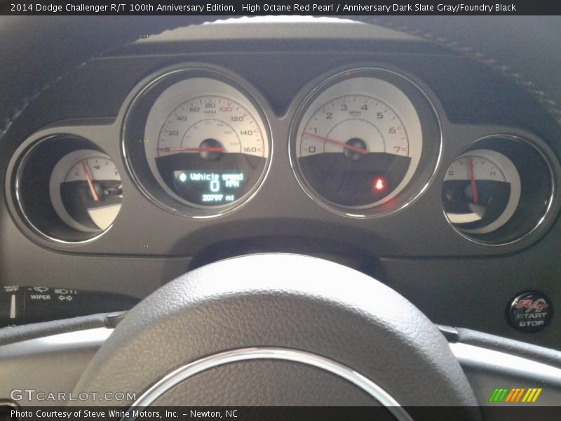 High Octane Red Pearl / Anniversary Dark Slate Gray/Foundry Black 2014 Dodge Challenger R/T 100th Anniversary Edition