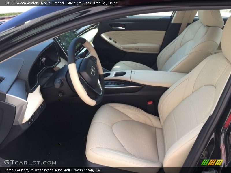 Front Seat of 2019 Avalon Hybrid Limited