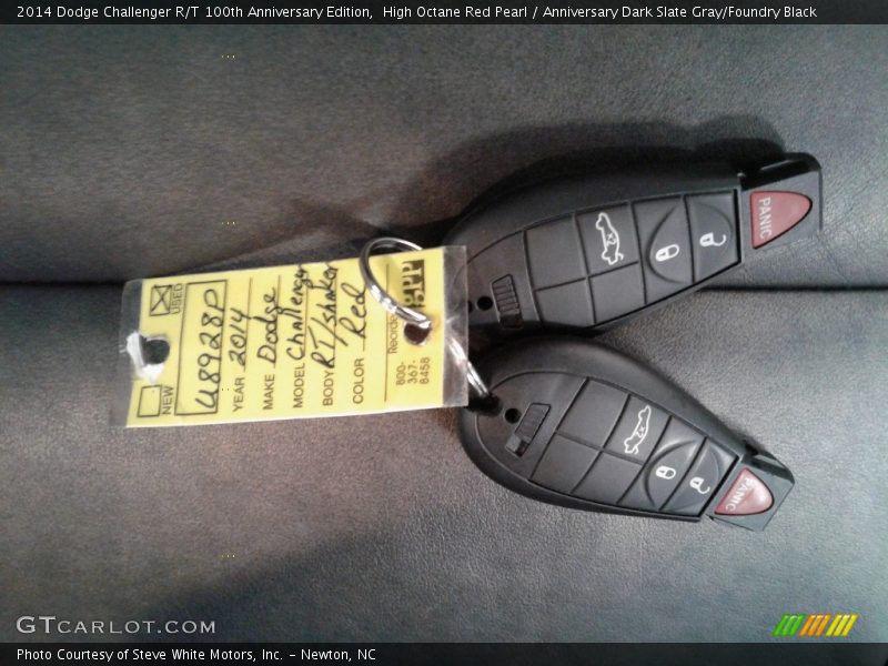 High Octane Red Pearl / Anniversary Dark Slate Gray/Foundry Black 2014 Dodge Challenger R/T 100th Anniversary Edition