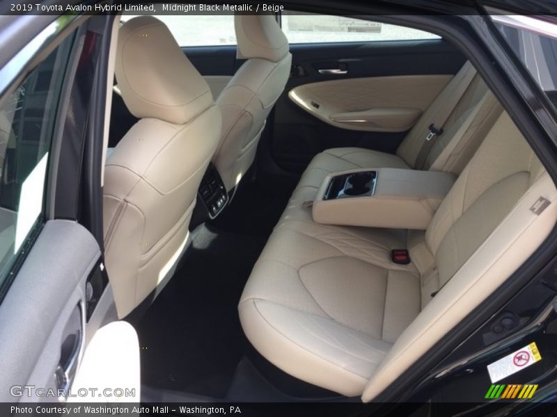 Rear Seat of 2019 Avalon Hybrid Limited