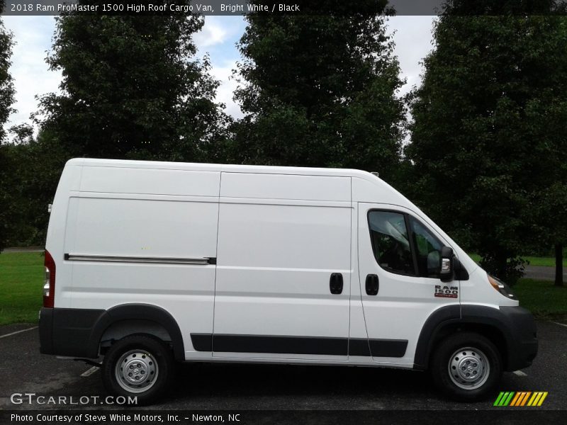 Bright White / Black 2018 Ram ProMaster 1500 High Roof Cargo Van