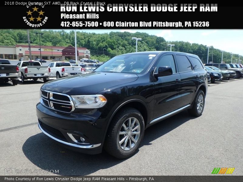 DB Black Crystal / Black 2018 Dodge Durango SXT AWD