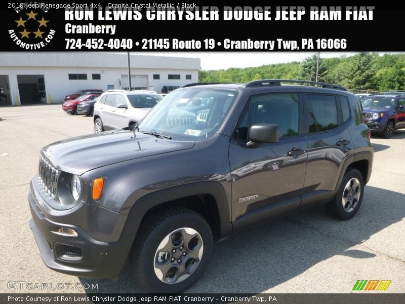 Granite Crystal Metallic / Black 2018 Jeep Renegade Sport 4x4