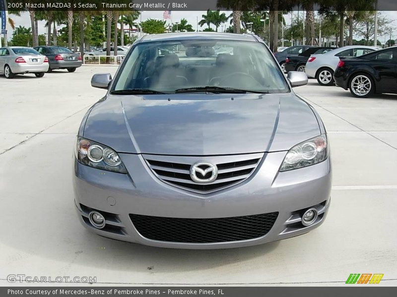 Titanium Gray Metallic / Black 2005 Mazda MAZDA3 s Sedan