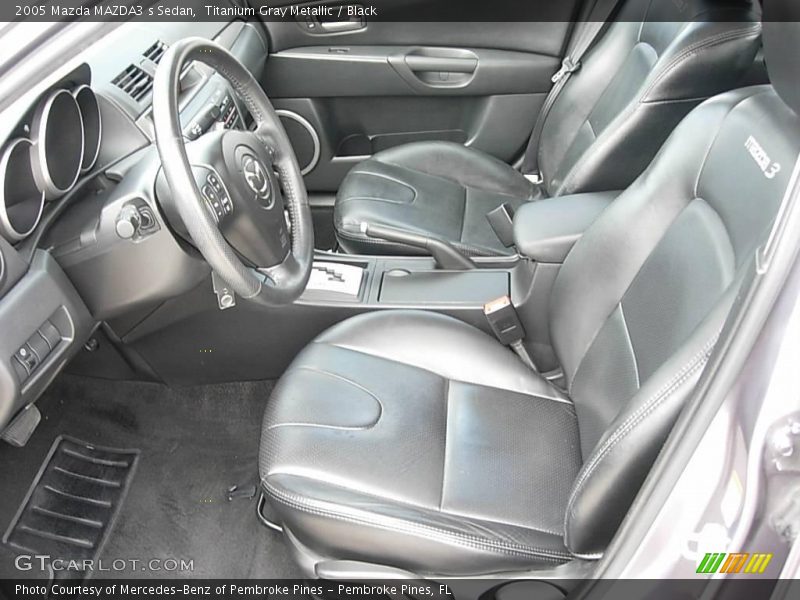 Titanium Gray Metallic / Black 2005 Mazda MAZDA3 s Sedan