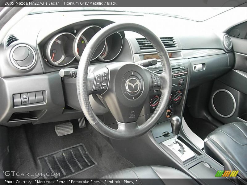 Titanium Gray Metallic / Black 2005 Mazda MAZDA3 s Sedan