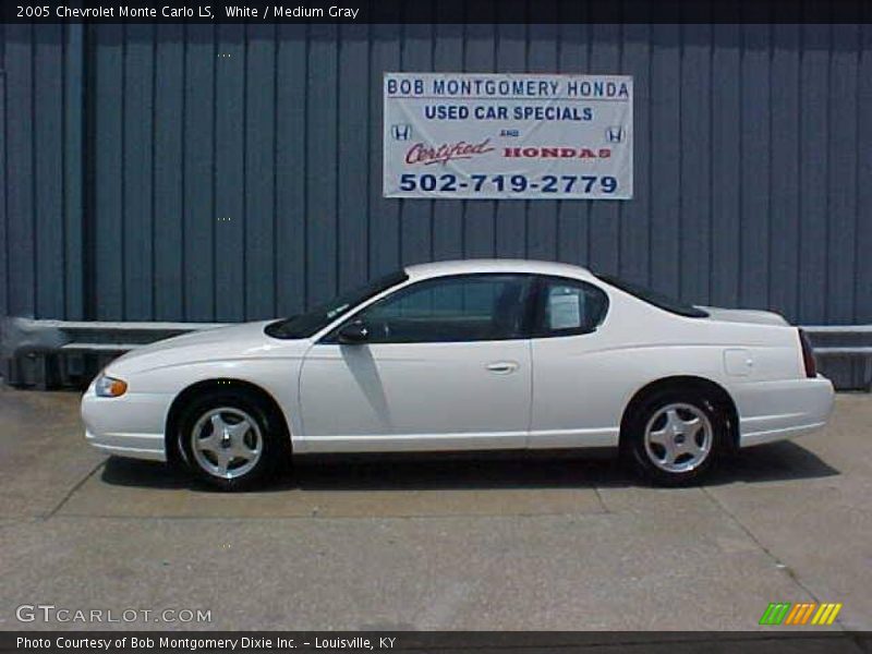 White / Medium Gray 2005 Chevrolet Monte Carlo LS