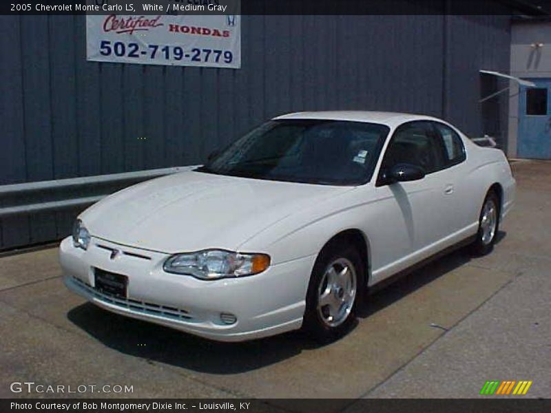 White / Medium Gray 2005 Chevrolet Monte Carlo LS