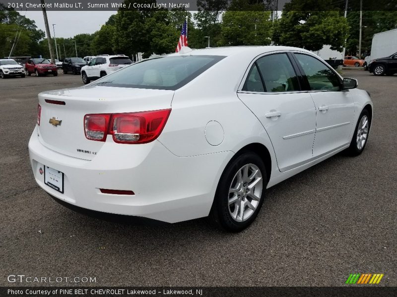 Summit White / Cocoa/Light Neutral 2014 Chevrolet Malibu LT
