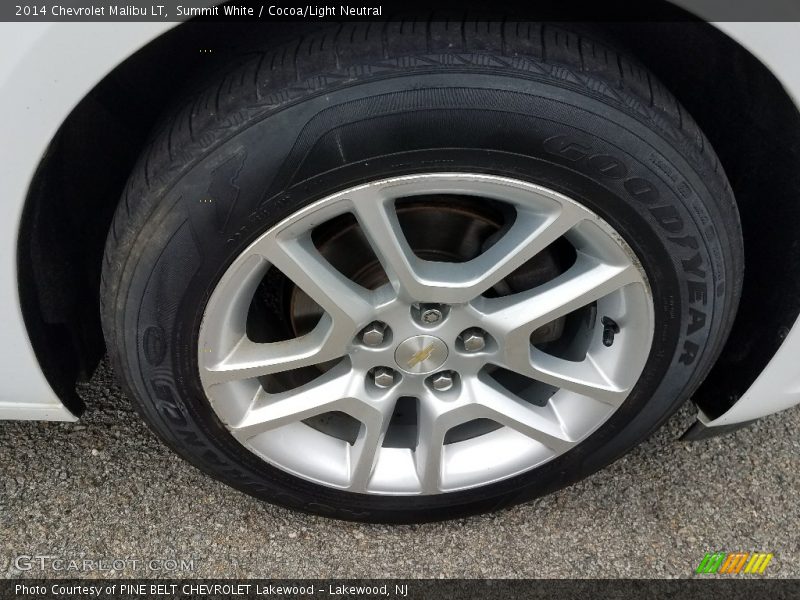 Summit White / Cocoa/Light Neutral 2014 Chevrolet Malibu LT