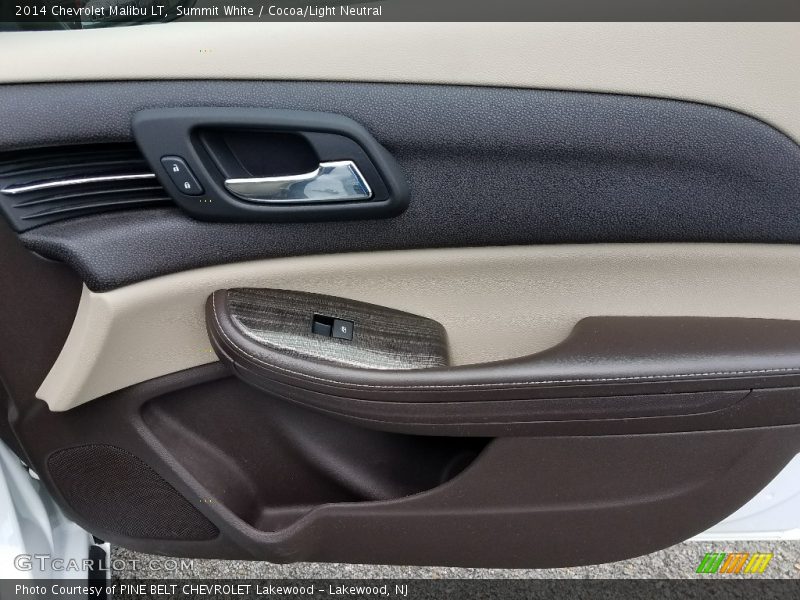 Summit White / Cocoa/Light Neutral 2014 Chevrolet Malibu LT
