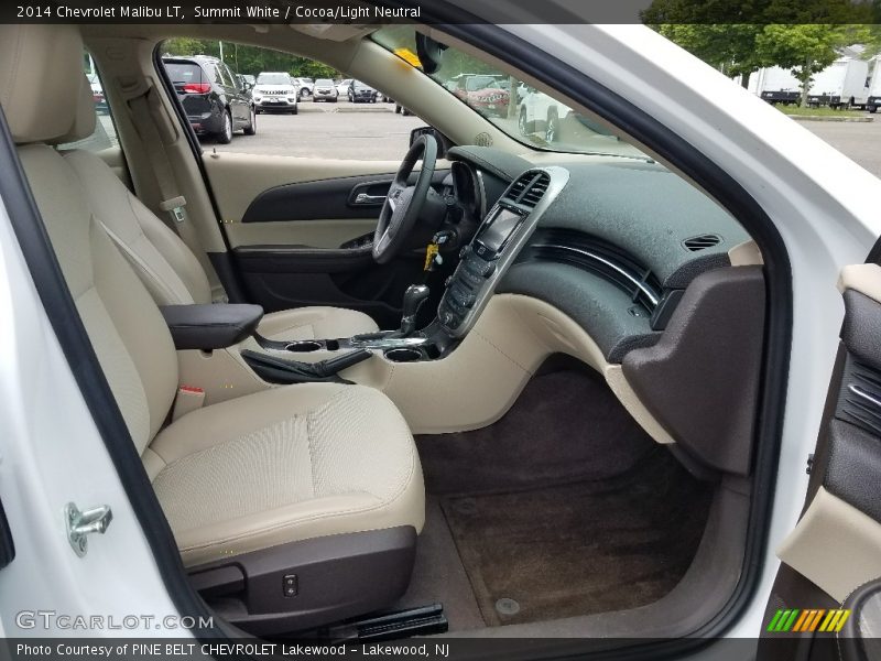 Summit White / Cocoa/Light Neutral 2014 Chevrolet Malibu LT