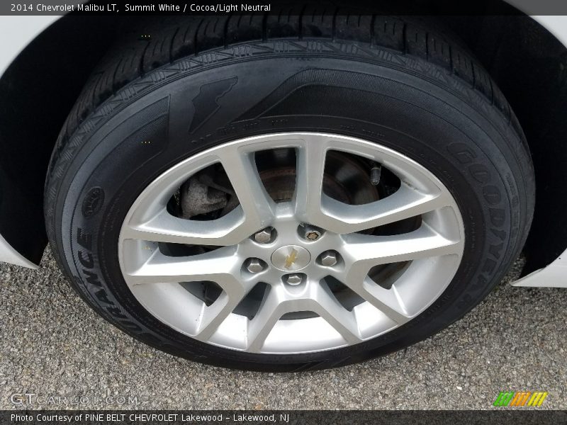 Summit White / Cocoa/Light Neutral 2014 Chevrolet Malibu LT