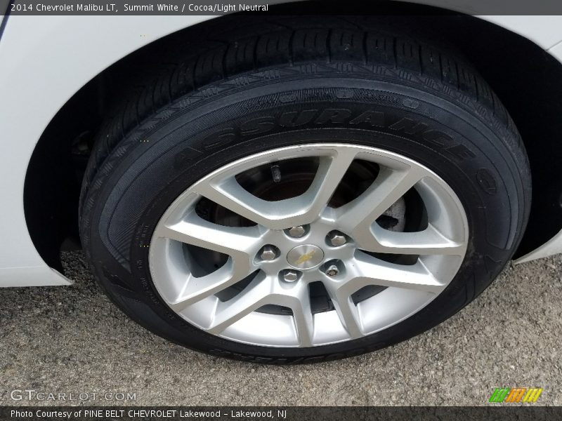 Summit White / Cocoa/Light Neutral 2014 Chevrolet Malibu LT